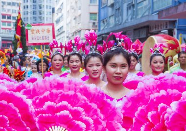14 Tai Kok Tsui tapınağın içinde Hong Kong Fuarı.