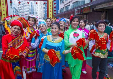 14 Tai Kok Tsui tapınağın içinde Hong Kong Fuarı.
