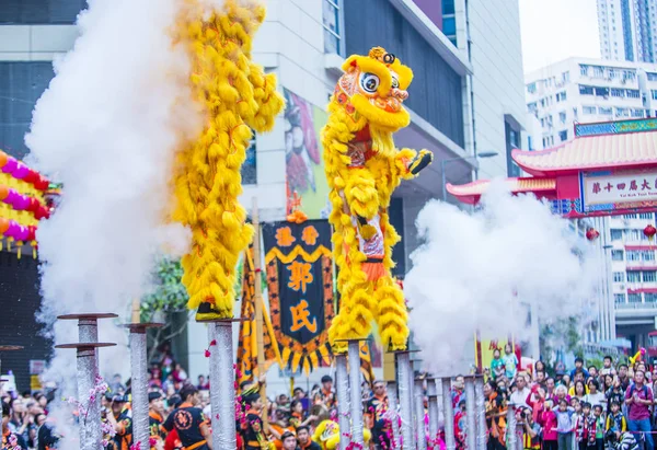 Den 14. Tai Kok Tsui tempelmesse i Hong Kong . - Stock-foto