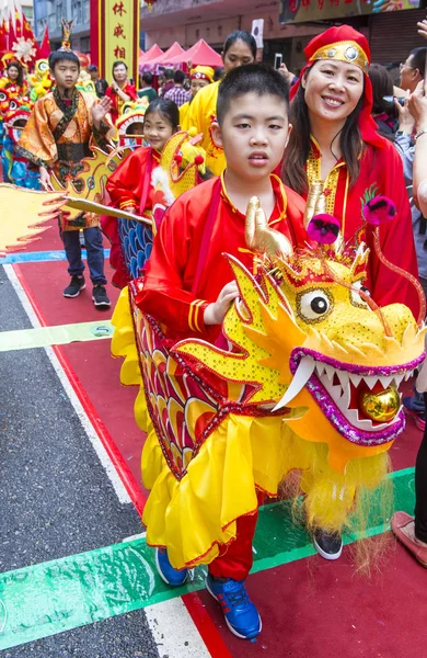 A 14a feira do templo de Tai Kok Tsui em Hong Kong . — Fotografia de Stock