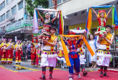 14 Tai Kok Tsui tapınağın içinde Hong Kong Fuarı.