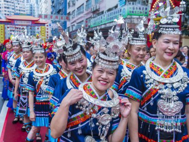 14 Tai Kok Tsui tapınağın içinde Hong Kong Fuarı.