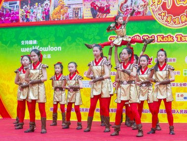 14 Tai Kok Tsui tapınağın içinde Hong Kong Fuarı.