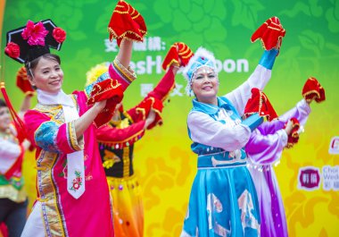 14 Tai Kok Tsui tapınağın içinde Hong Kong Fuarı.