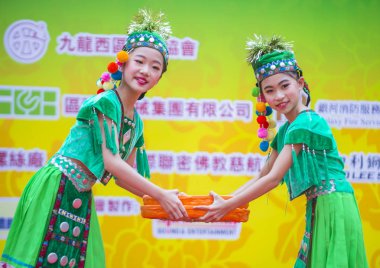 14 Tai Kok Tsui tapınağın içinde Hong Kong Fuarı.