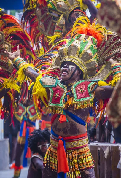 2018 διαγωνισμού Dinagyang Φεστιβάλ — Φωτογραφία Αρχείου