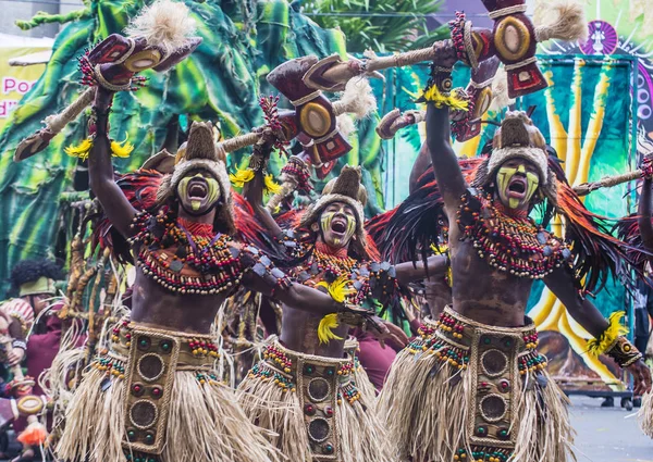 2018 Dinagyang 节 — 图库照片