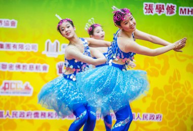 14 Tai Kok Tsui tapınağın içinde Hong Kong Fuarı.