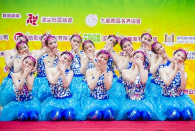 14 Tai Kok Tsui tapınağın içinde Hong Kong Fuarı.