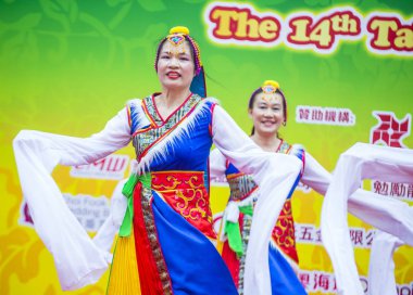 14 Tai Kok Tsui tapınağın içinde Hong Kong Fuarı.