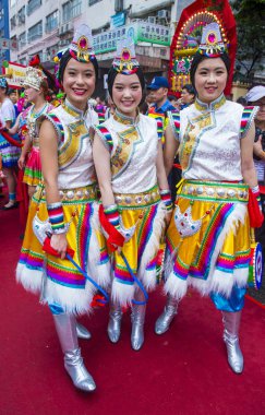 14 Tai Kok Tsui tapınağın içinde Hong Kong Fuarı.