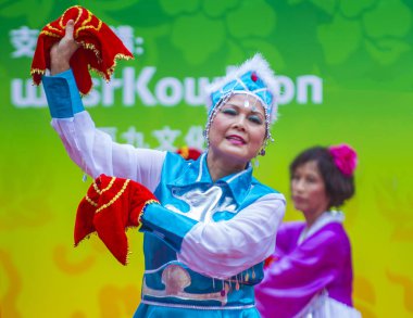 14 Tai Kok Tsui tapınağın içinde Hong Kong Fuarı.