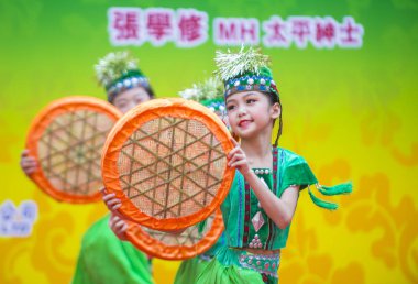 14 Tai Kok Tsui tapınağın içinde Hong Kong Fuarı.