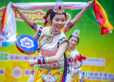 14 Tai Kok Tsui tapınağın içinde Hong Kong Fuarı.