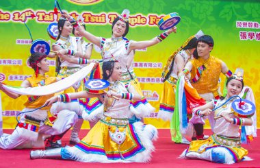 14 Tai Kok Tsui tapınağın içinde Hong Kong Fuarı.