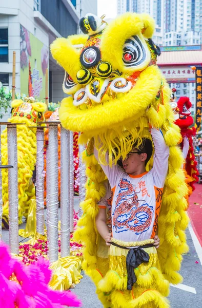 Târgul Templului Tai Kok Tsui din Hong Kong . — Fotografie, imagine de stoc