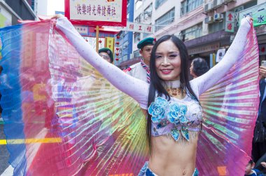 14 Tai Kok Tsui tapınağın içinde Hong Kong Fuarı.