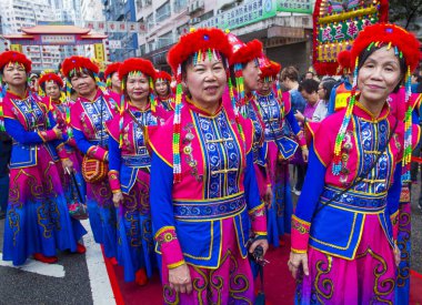 14 Tai Kok Tsui tapınağın içinde Hong Kong Fuarı.