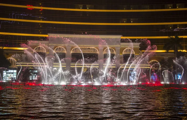 Fontannę Wynn Hotel Macau — Zdjęcie stockowe