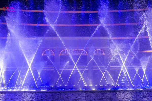 Wynn Hotel  Macau fountain show — Stock Photo, Image