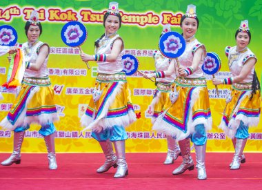 14 Tai Kok Tsui tapınağın içinde Hong Kong Fuarı.