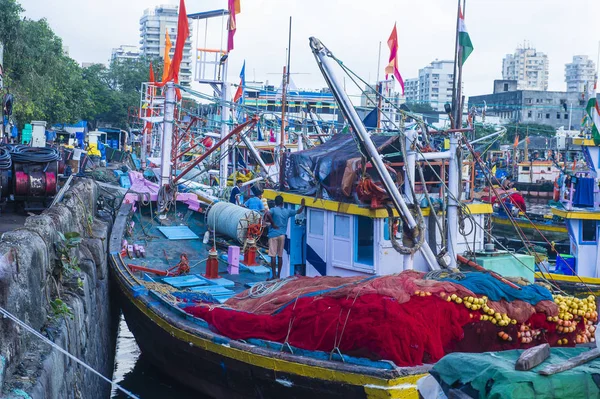 Muelles de Sassoon en Mumbai India — Foto de Stock