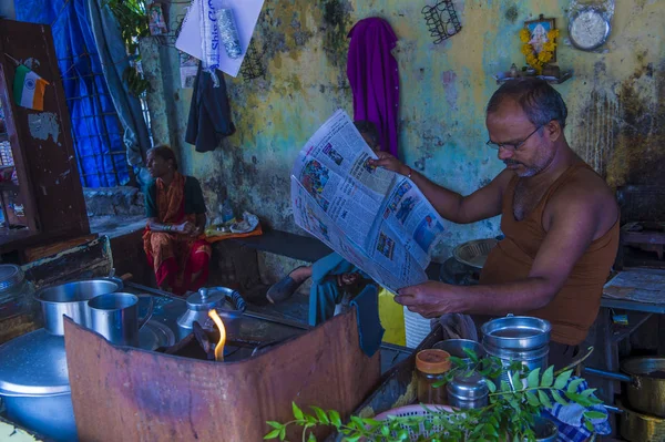 Quartiere di Dharavi a Mumbai India — Foto Stock