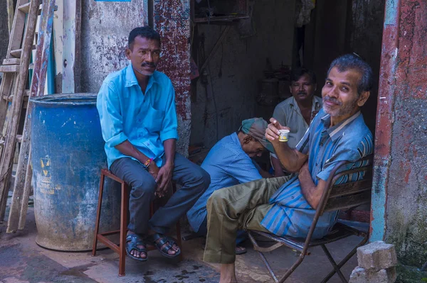 Bairro de Dharavi em Mumbai Índia Fotos De Bancos De Imagens
