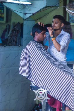 Mumbai Hindistan 'da Dharavi Mahallesi 