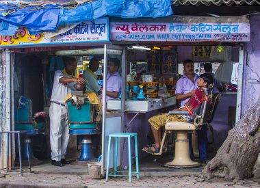 Mumbai Hindistan 'da Dharavi Mahallesi 