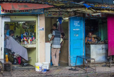Mumbai Hindistan 'da Dharavi Mahallesi 