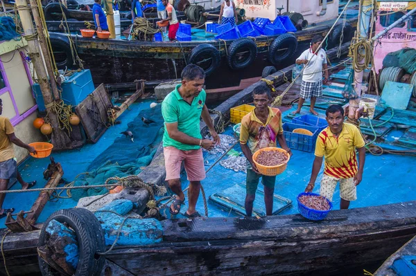 Muelles de Sassoon en Mumbai India — Foto de Stock