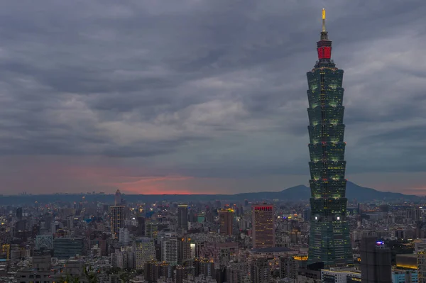 Taipei, horizonte de Taiwán — Foto de Stock