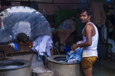 Mumbai Hindistan 'da Asalfa Mahallesi 