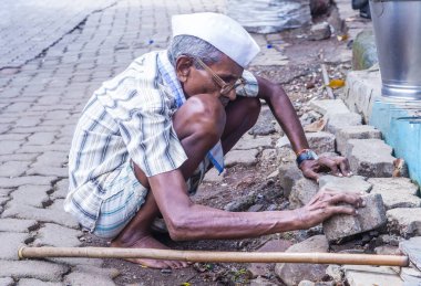 Mumbai Hindistan 'da Asalfa Mahallesi 