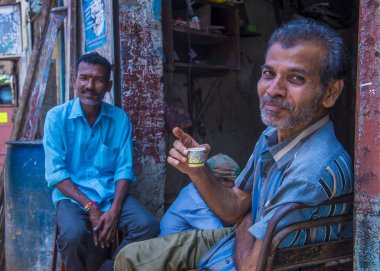 Mumbai Hindistan 'da Dharavi Mahallesi 