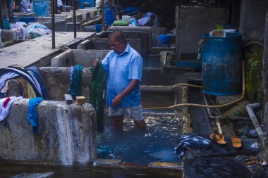 Mumbai Hindistan 'da Dhobi Ghat