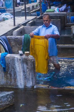 Mumbai Hindistan 'da Dhobi Ghat