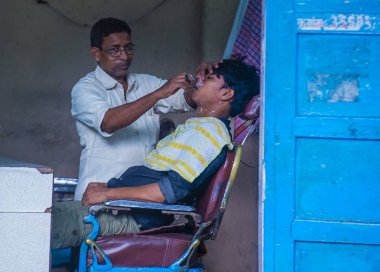 Mumbai Hindistan 'da Dharavi Mahallesi 