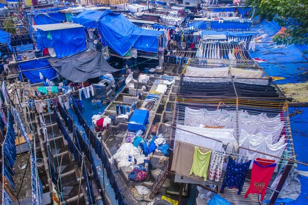 Dhobi Ghat em Mumbai Índia — Fotografia de Stock