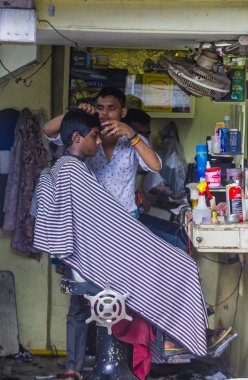 Mumbai Hindistan 'da Dharavi Mahallesi 