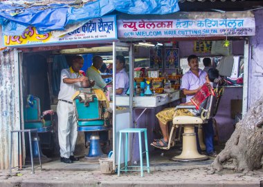 Mumbai Hindistan 'da Dharavi Mahallesi 