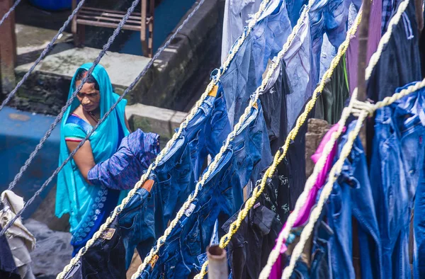 Dhobi Ghat em Mumbai Índia — Fotografia de Stock