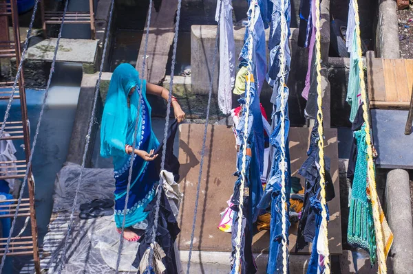 Dhobi Ghat v Bombaji Indie — Stock fotografie