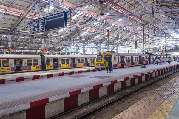 Mumbai India ferrovia suburbana — Foto Stock