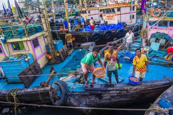 Muelles de Sassoon en Mumbai India — Foto de Stock