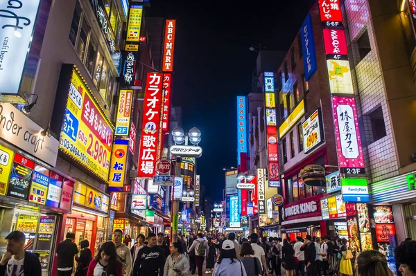 Shibuya distrito em Tóquio Japão — Fotografia de Stock