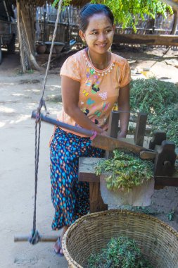 Myanmar 'daki köylüler.