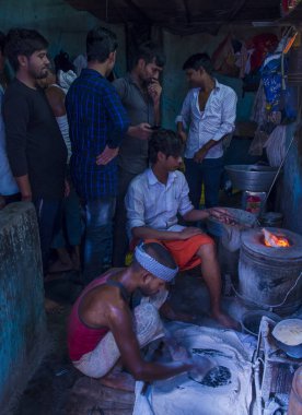 Mumbai Hindistan 'da Dharavi Mahallesi 