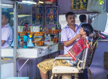 Mumbai Hindistan 'da Dharavi Mahallesi 
